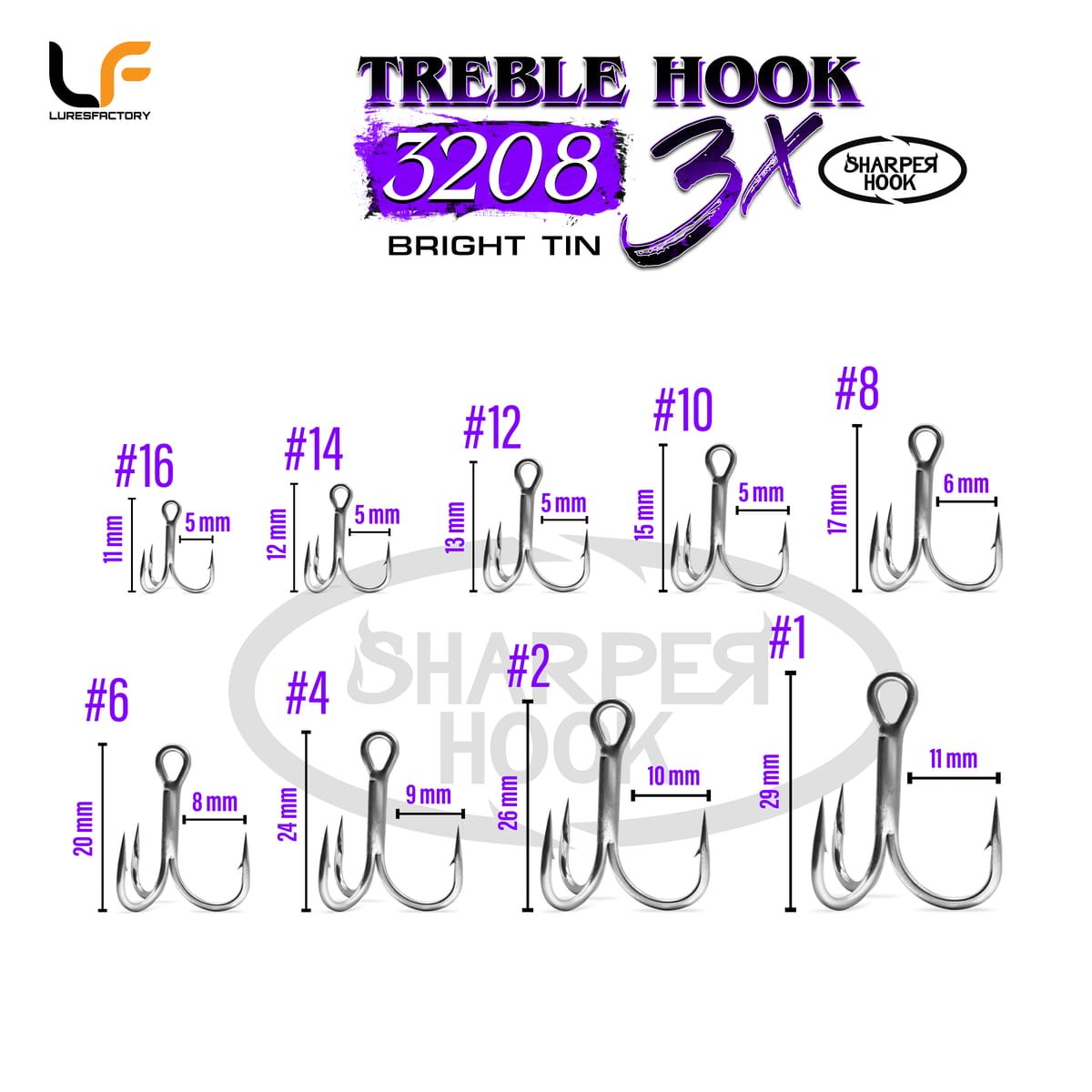 TREBLE HOOK 3208